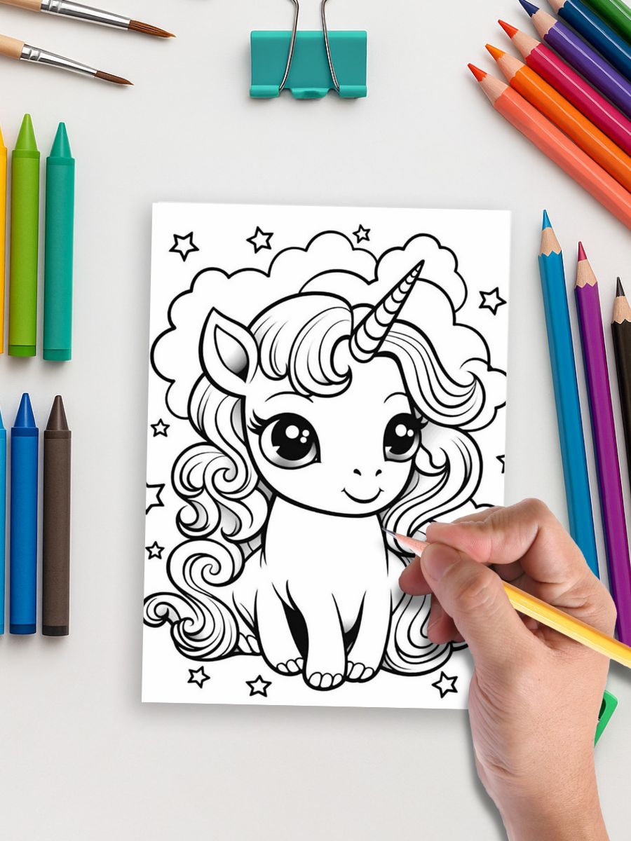 Cute Kawaii Unicorn Coloring Pages (192 Pages) - Image 5