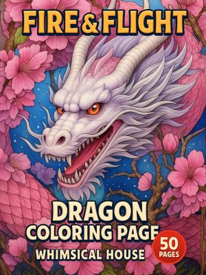 Fire & Flight – 50 Dragon Coloring Pages
