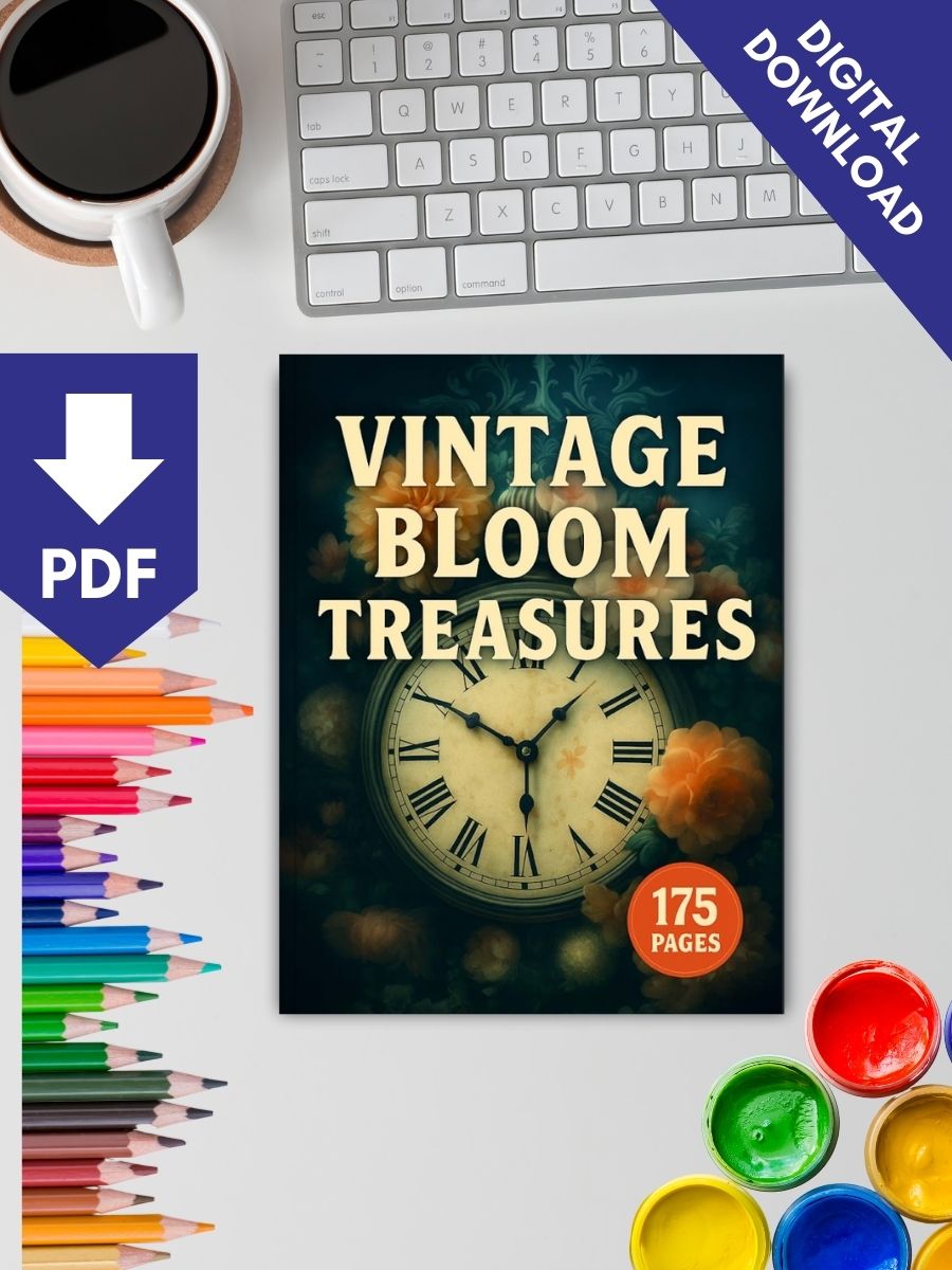 Vintage Bloom Treasures – 175 Flower-Adorned Objects - Image 2
